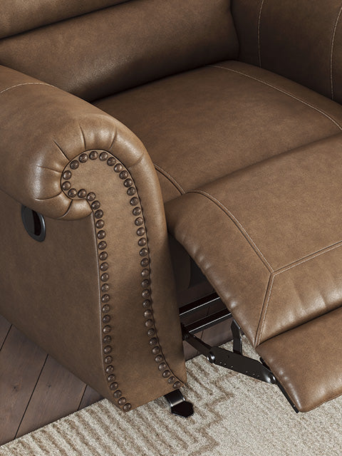 Premium Chasemore Earth Recliner PC5590261 - Ergonomic Comfort for Living Room, Home Theater & Office - Adjustable Leather Reclining Chair with Lumbar Support