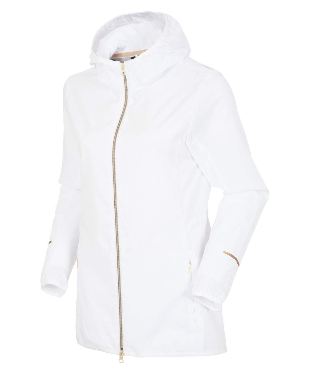 Women's Blair Water Repellent Hooded Windbreaker Jacket - Lightweight Outdoor Windproof Raincoat for Hiking, Running & Travel