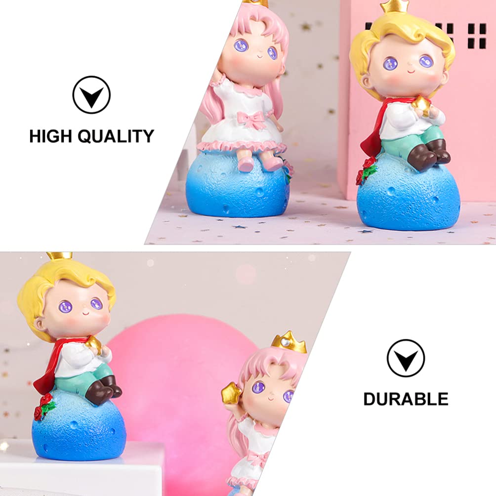 SOIMISS Resin Cake Toppers - Cartoon Doll Decor for Cupcakes & Birthday Cakes