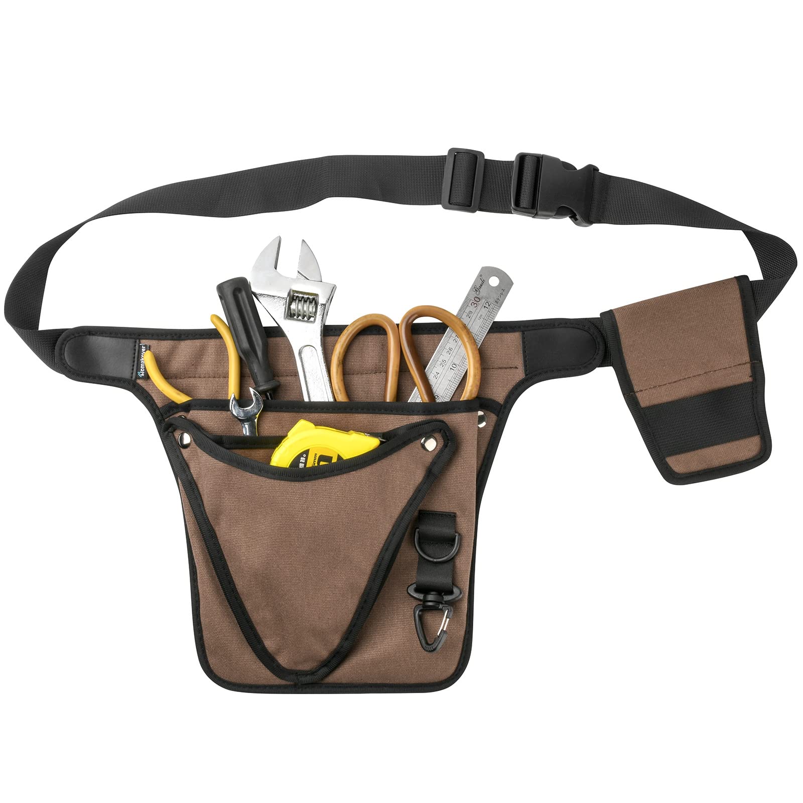Heavy Duty Adjustable Tool Belt for Men & Women - Durable Oxford Fabric Carpenter Tool Pouch for Electricians & Construction Workers (24