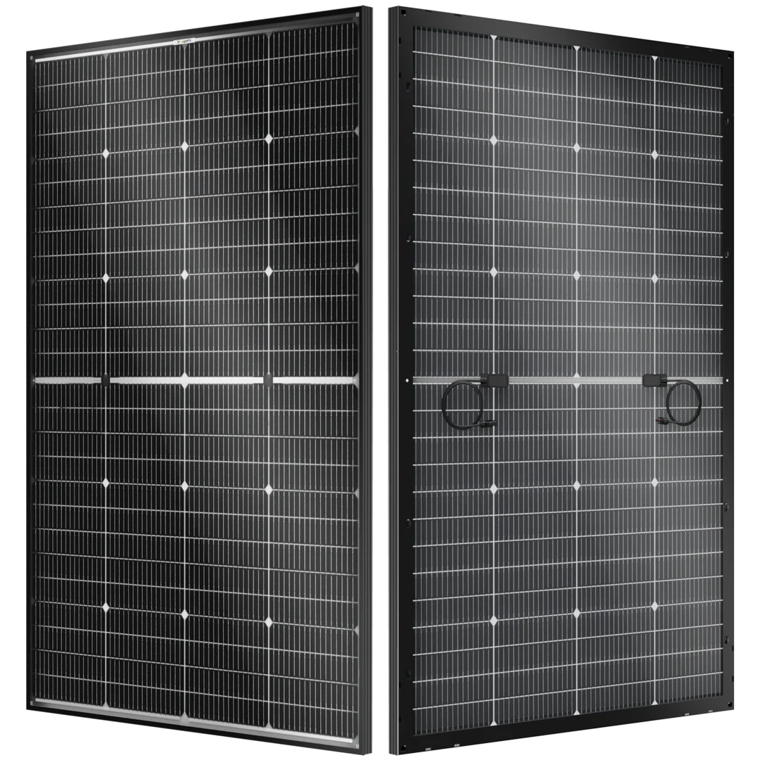BougeRV 200W N-Type Bifacial 16BB Solar Panel - High Efficiency Solar Panel for RV, Boat, Off-Grid & Home Use