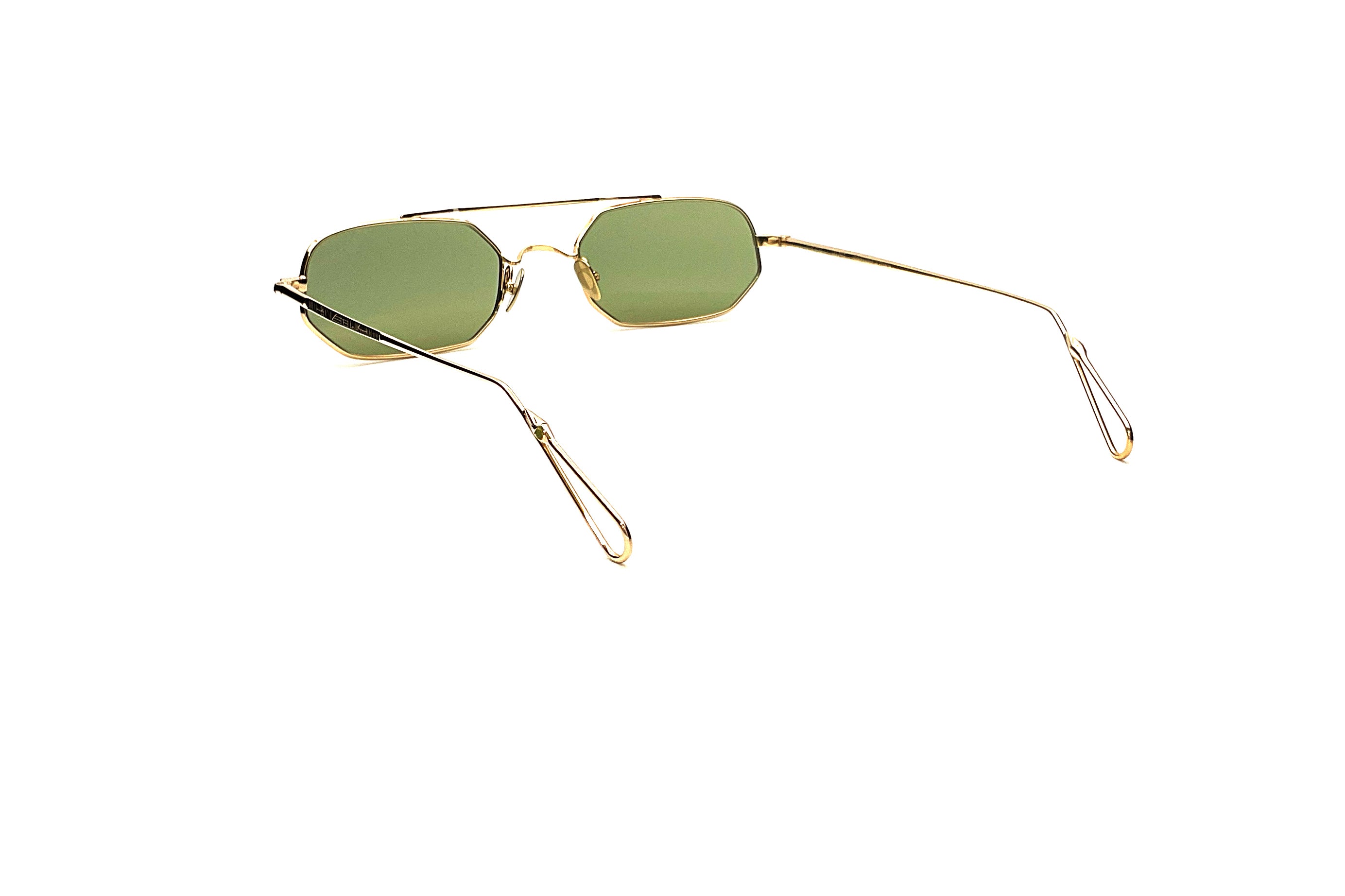 Ahlem Pont Lincoln Sunglasses - Champagne & Khaki Light Frame - Luxury UV Protection for Outdoor Activities, Travel, and Fashion