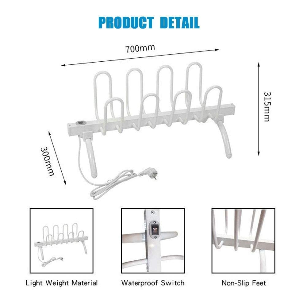 Boot Dryer & Shoe Dryer Rack - 4-Pair Free Standing Boot Dryer for Work Boots, Ski Boots & Hats | Ultra Quiet Shoe Warmer with US Plug & Toe Guards | Perfect for Winter Sports, Hiking & Workwear Care