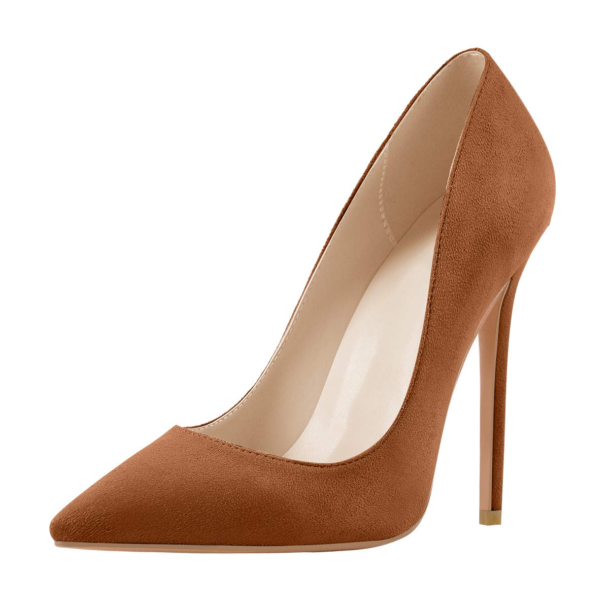 Richealnana Women's Classic Pointed Toe High Heel Pumps - 4.7 Inch Sexy Stiletto Heels for Office, Party & Special Occasions