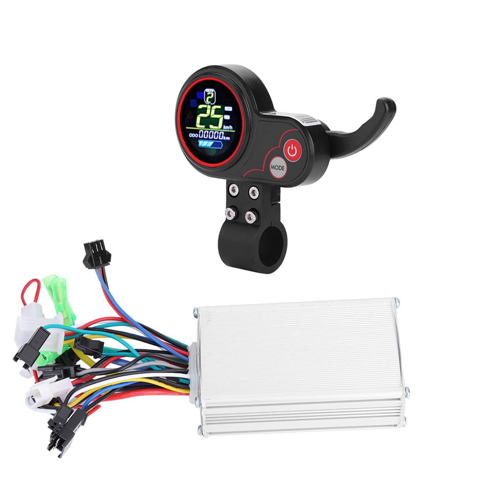 EVTSCAN Waterproof Motor Controller with LCD Display for E-Bikes & Scooters