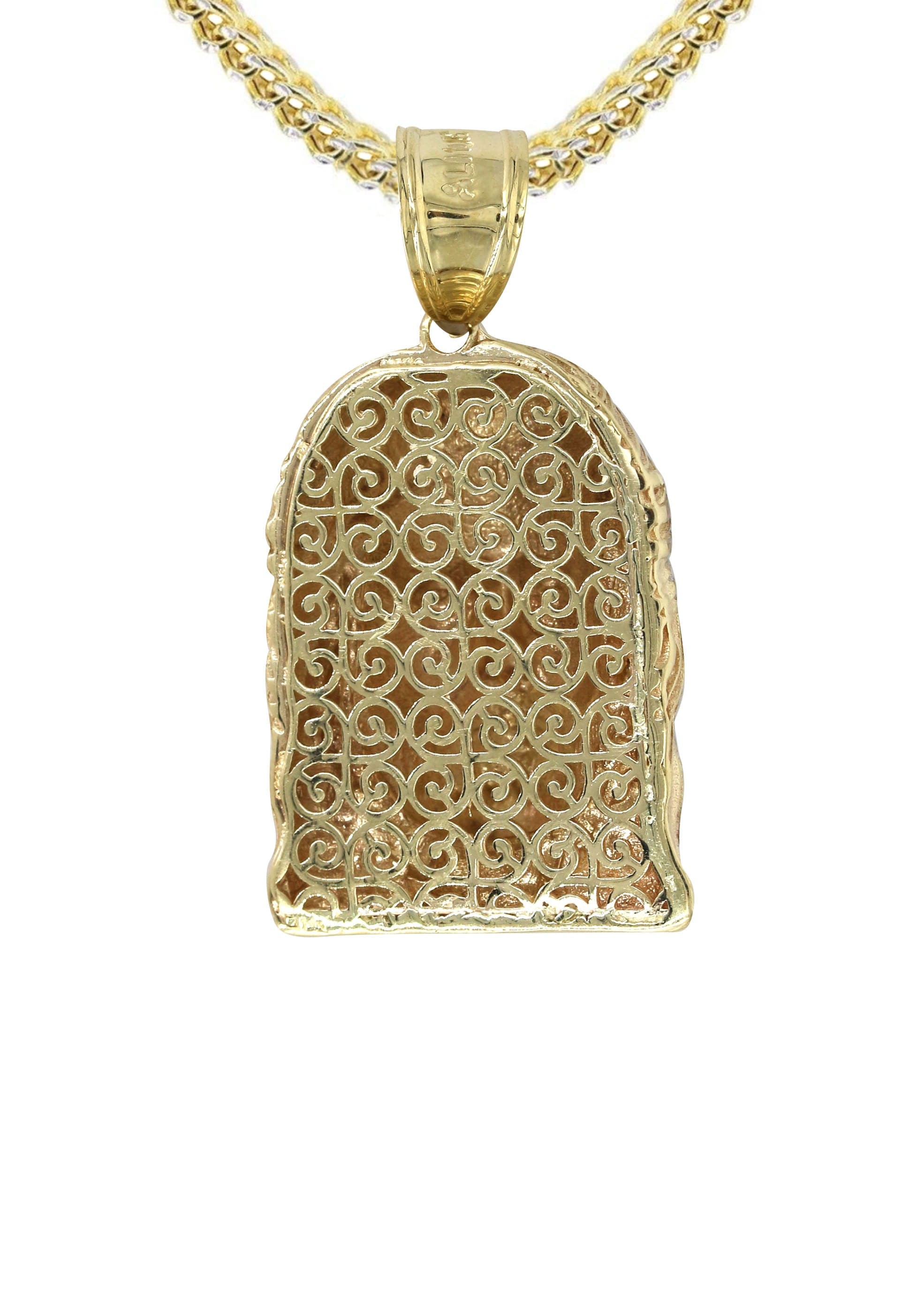 10K Yellow Gold Jesus Piece Necklace for Men & Women - 21.6 Grams Religious Jewelry - Perfect for Church, Gifts & Everyday Wear