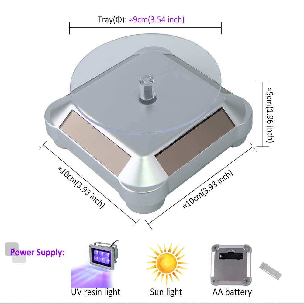 405nm UV Resin Curing Light with 360° Rotating Stand - 60W High Power for SLA/DLP 3D Printing - Fast Solidification of Photosensitive Resin - Perfect for DIY Curing Station & 3D Model Post-Processing