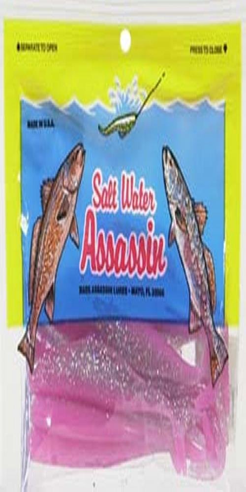 Bass Assassin Saltwater Split Tail Shad - Premium Soft Plastic Fishing Lure for Saltwater & Freshwater - Perfect for Bass, Trout, and Redfish - Ideal for Casting, Jigging, and Trolling