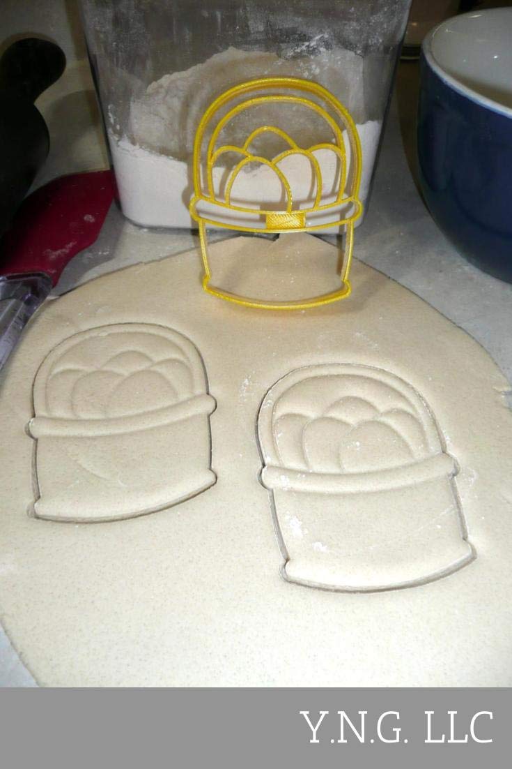 Easter Basket Spring Season Egg Bunny Treat Gift Cookie Cutter Set - Made in USA PR2444 - Perfect for Easter Decorations, Baking, and Holiday Gifting