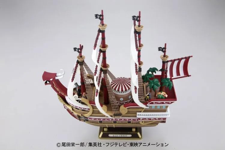 One Piece Model Kit - Red Force Pirate Ship 30cm Collectible - Perfect for Anime Fans & Model Builders - Display for Home, Office, or Gift for One Piece Lovers