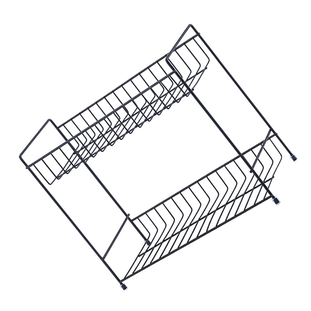 2-Tier Metal Seasoning Organizer & Storage Rack - Countertop Spice Shelf for Kitchen, Bathroom, Pantry | Perfect for Jars, Condiments & Cans - Space-Saving Home Organization Solution