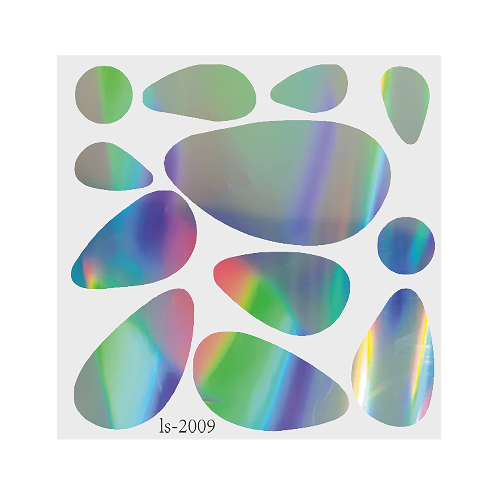 Rainbow Laser Cobblestone Wall Stickers - Unique Room Decor for Women, DIY Home Wall Decals, Bedroom & Living Room Personality Decorations
