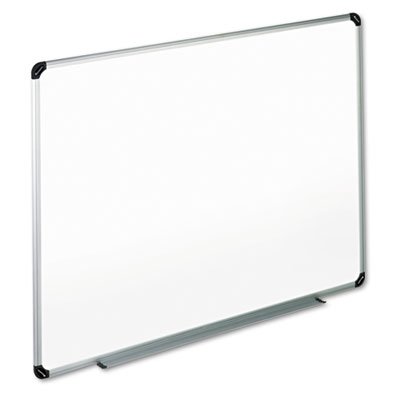 72 x 48 Inch White Dry Erase Board with Black/Gray Aluminum Frame - Melamine Whiteboard for Office, Classroom & Home Use