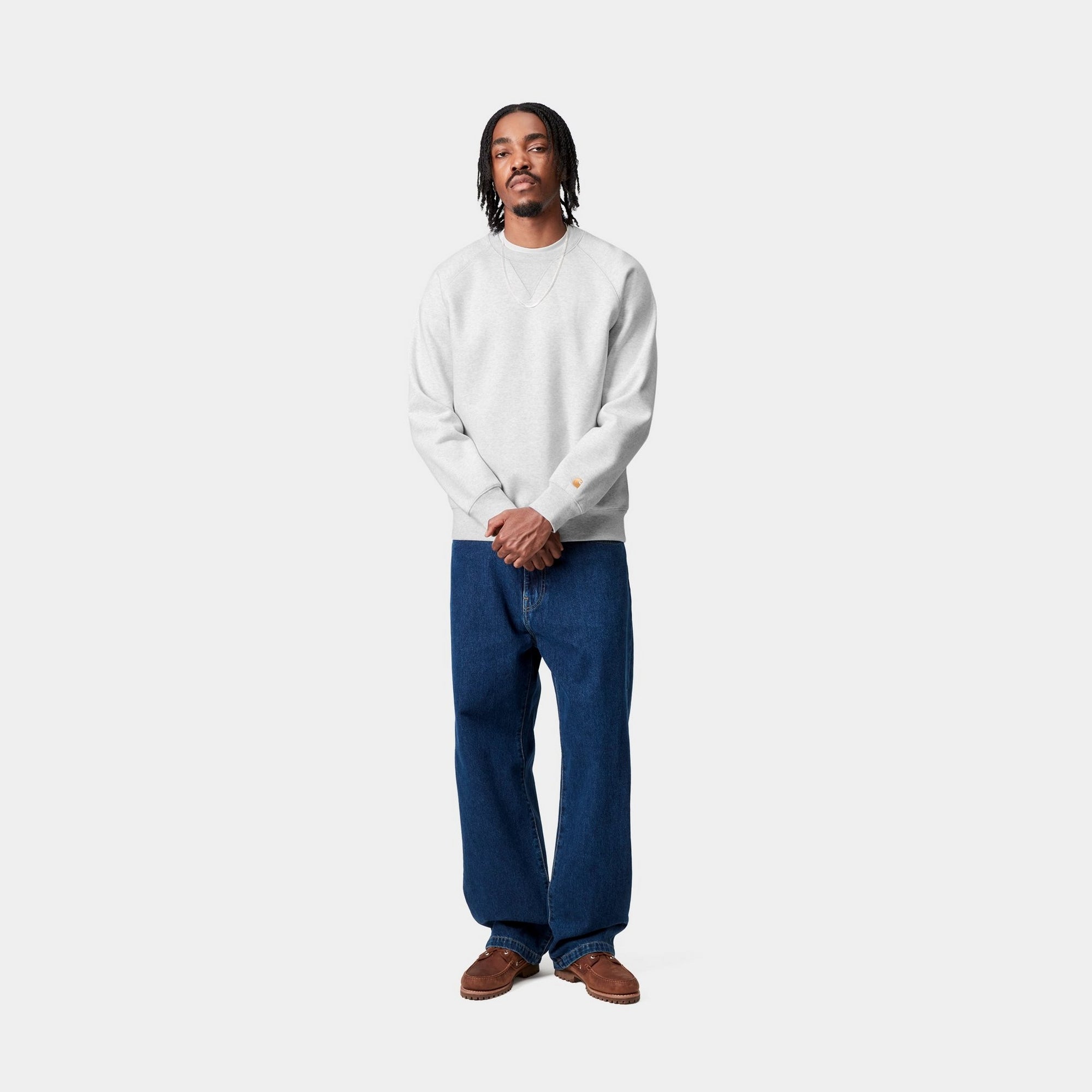 Chase Sweatshirt for Men & Women | Soft Cotton Blend Pullover Hoodie | Ash Heather Color | Casual Streetwear for Everyday Wear & Outdoor Activities
