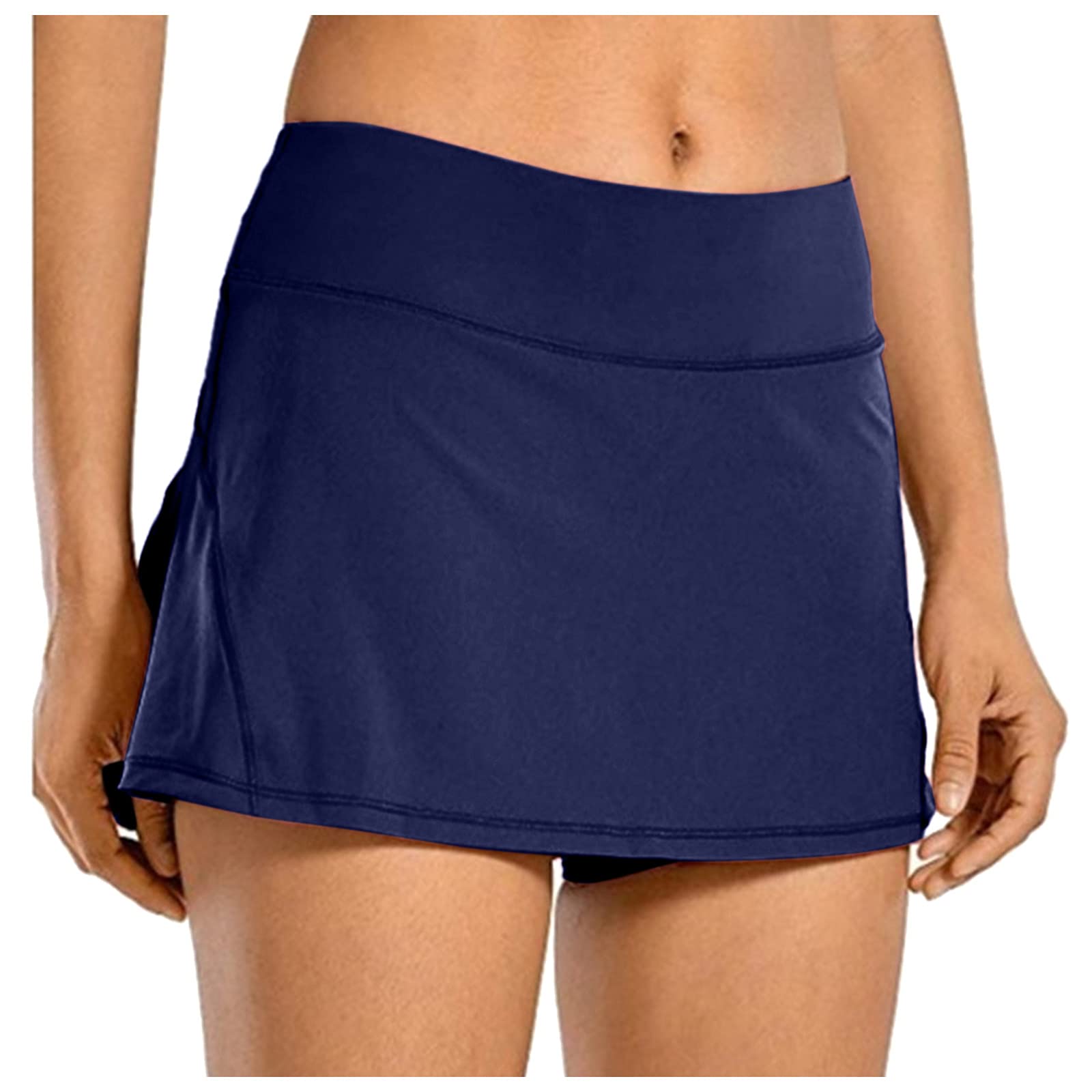 BODOAO Women's 2-in-1 Running & Yoga Shorts - Quick Dry Double Layer Athletic Shorts with Drawstring Waist & Flowy Hem for Gym, Workout, Fitness Training & Outdoor Activities