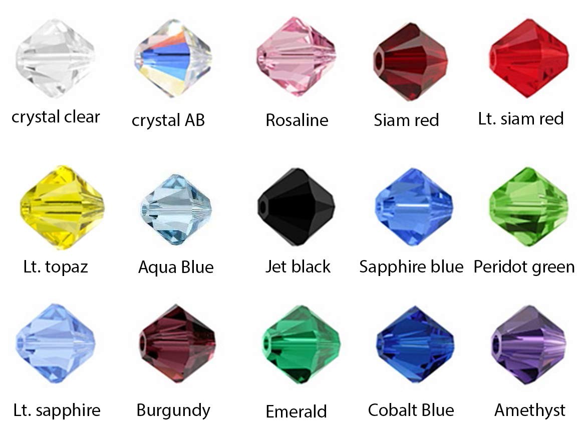 20 Strands Czech 6mm (0.24 Inch) Faceted Bicone Crystal Glass Loose Beads - Bulk Spacer Beads for DIY Jewelry Making (860-920pcs) - AB Finish for Necklaces, Bracelets & Craft Projects