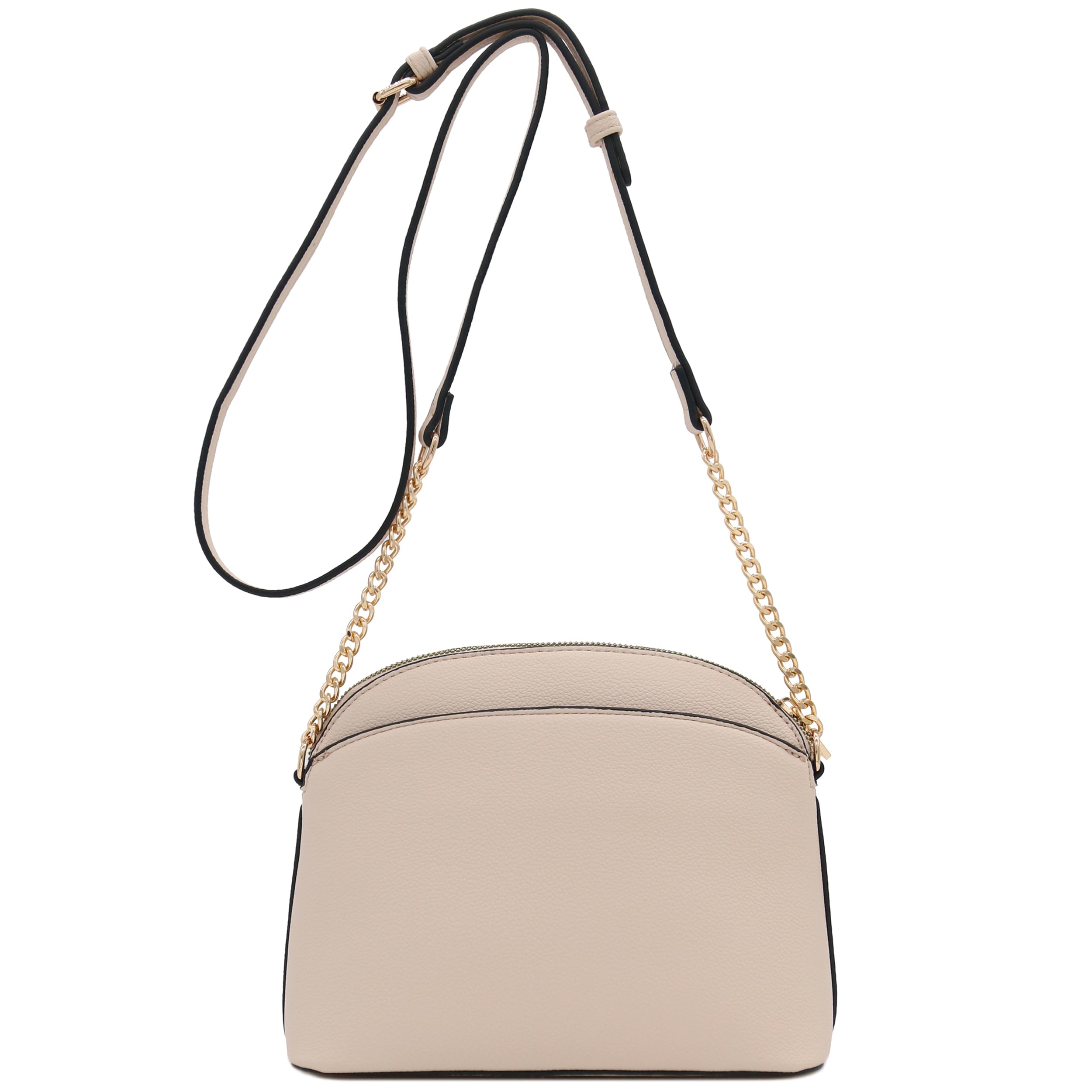 Stylish Faux Leather Mini Dome Crossbody Bag with Chain Strap - Perfect for Women's Everyday Use, Date Night & Travel Accessories