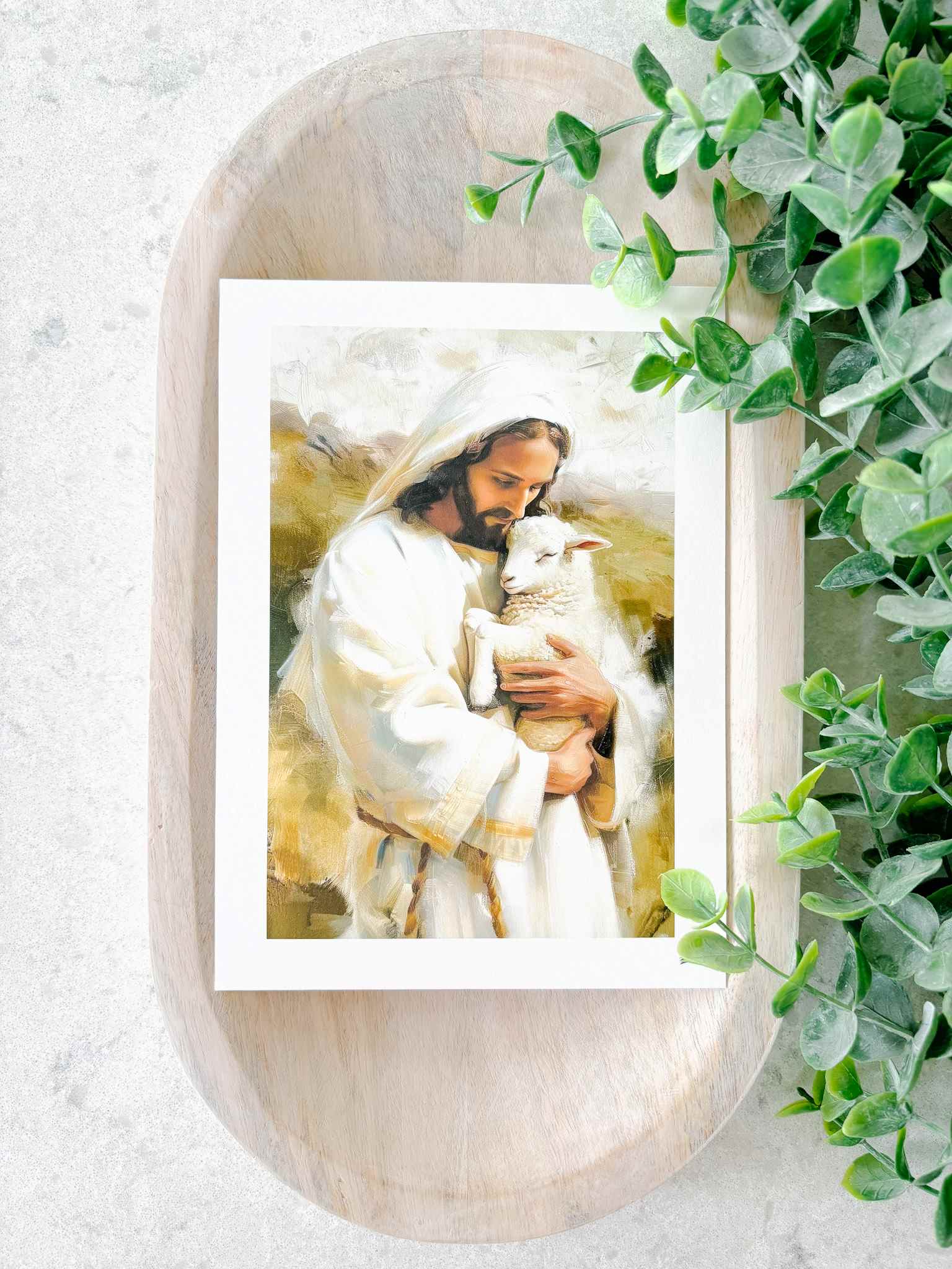 The Good Shepherd Print - Religious Wall Art Decor for Home, Church & Office - Inspirational Christian Gift for Holidays & Special Occasions