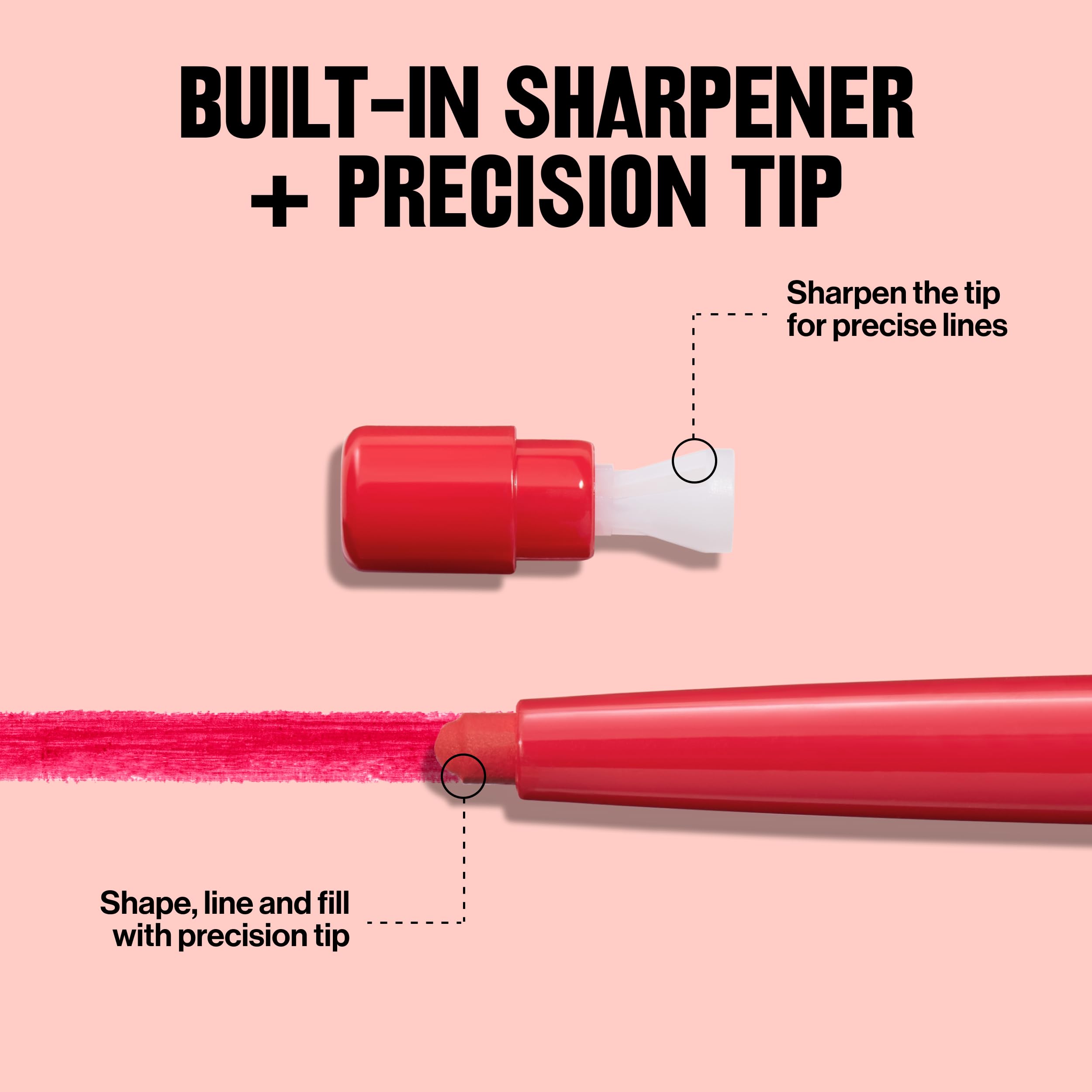 REVLON ColorStay Lip Liner with Built-In Sharpener - Longwear Rich Chocolate 645 Lip Pencil for Smooth Application & Shimmery Makeup | Perfect for Everyday Wear, Night Out & Professional Makeup Looks