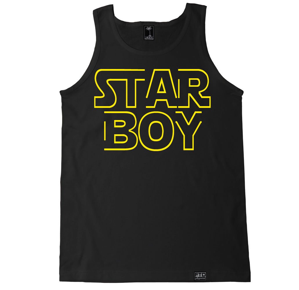 FTD Apparel Men's Starboy Graphic Tank Top - Breathable Cotton Muscle Tee for Gym, Workout & Summer Fashion