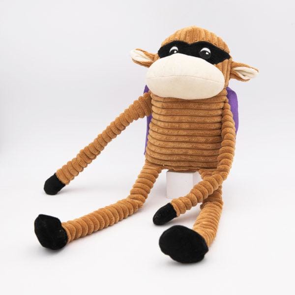 ZippyPaws Halloween Crinkle Super Monkey Dog Toy - Noisy Plush Chew Toy for Small & Medium Dogs | Perfect for Halloween Parties, Training Rewards & Interactive Play