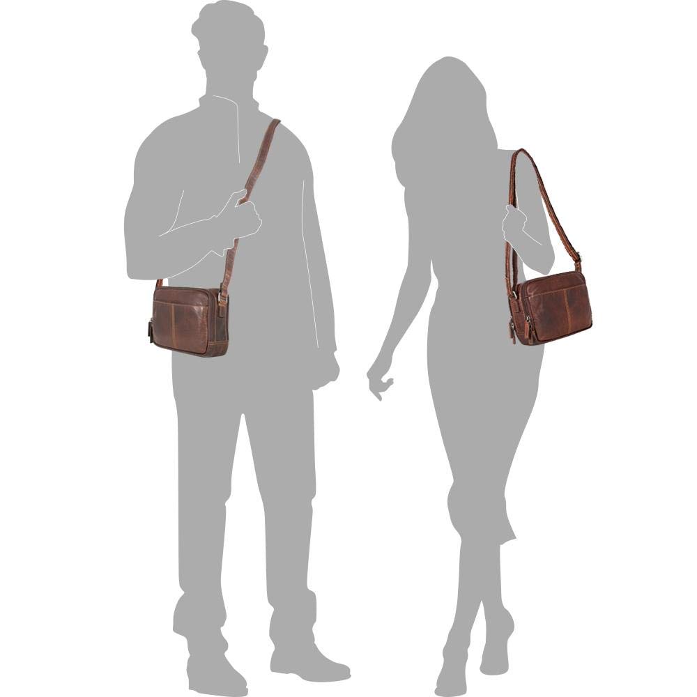 Voyager Double Zippered Crossbody Bag #7195 - Stylish & Secure Travel Purse for Women, Men | Perfect for Daily Commute, Shopping & Travel Accessories