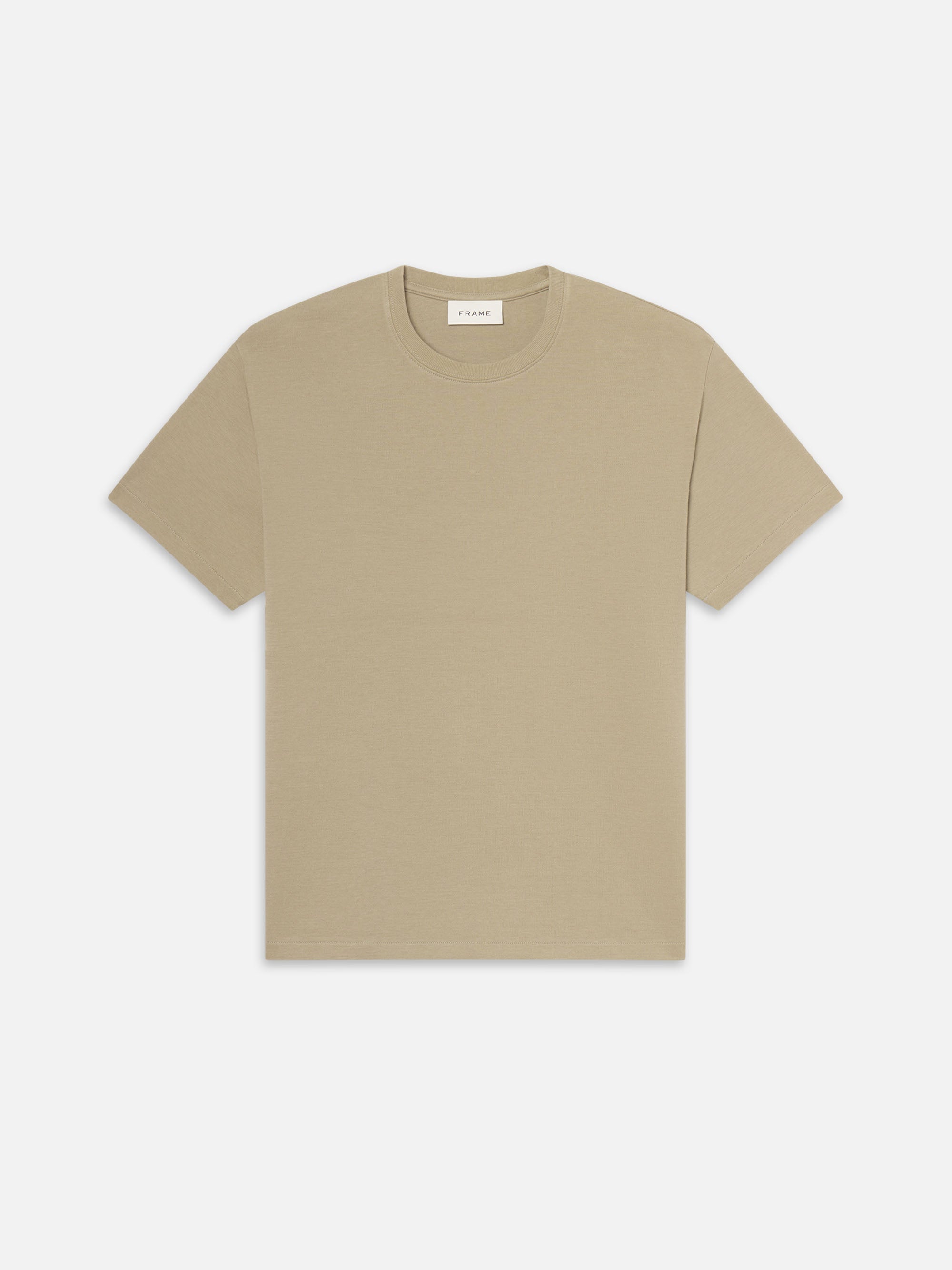Duo Fold Tee - Soft Cotton Crewneck T-Shirt for Men & Women | Dusty Sage Green | Casual Everyday Wear & Layering Essential