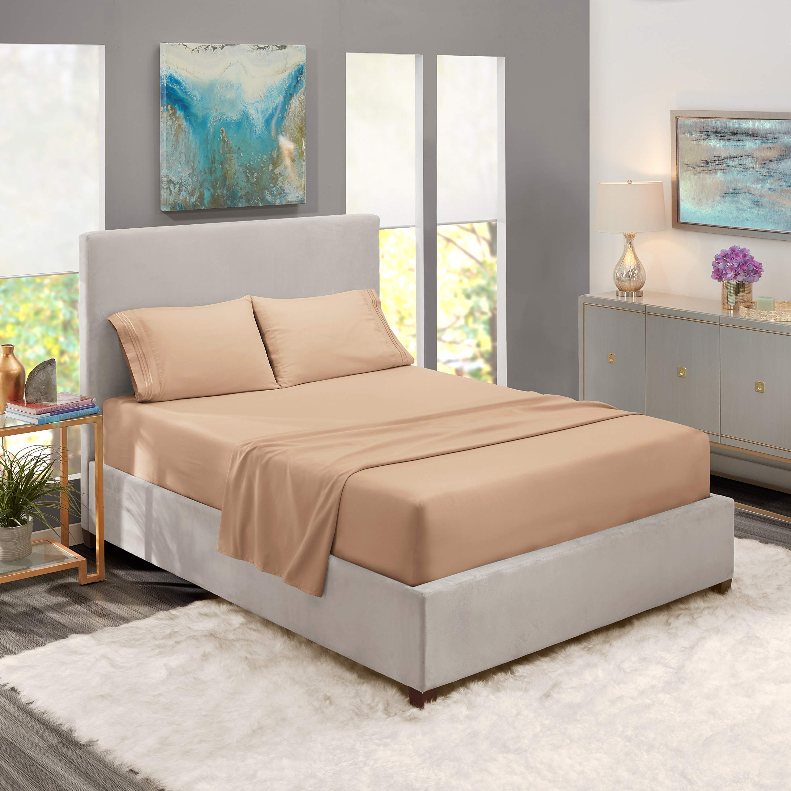 Premium 800 Thread Count 4-Piece Cotton Sheet Set - Full Size, 21