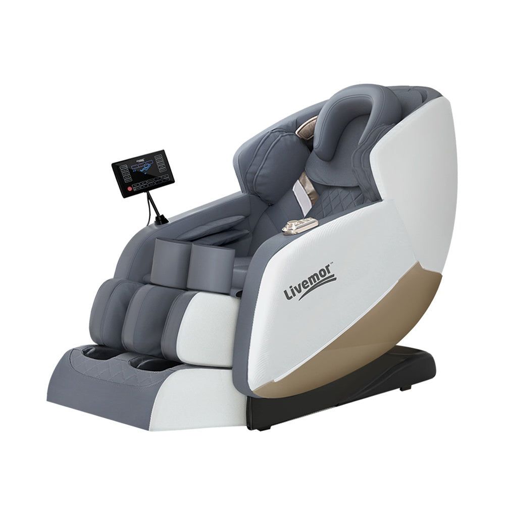 Livemor Electric Massage Chair with Recliner - Full Body Shiatsu Massager for Home & Office - Perfect for Relaxation, Pain Relief & Stress Relief