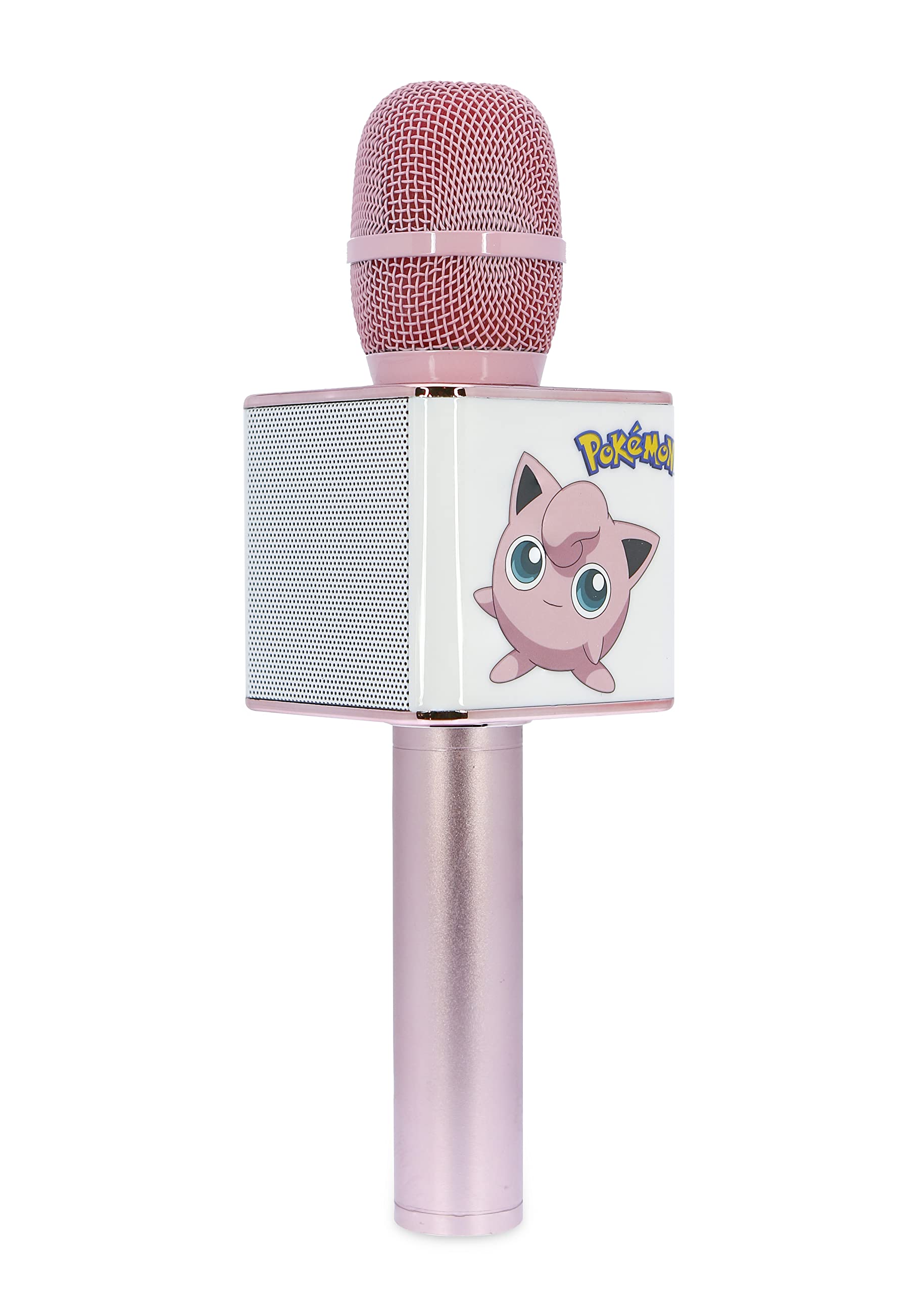 OTL TECHNOLOGIES Pokémon Jigglypuff Karaoke Microphone with Bluetooth Speaker - Portable Wireless Singing Mic for Kids & Adults - Perfect for Parties, Gifts & Family Fun