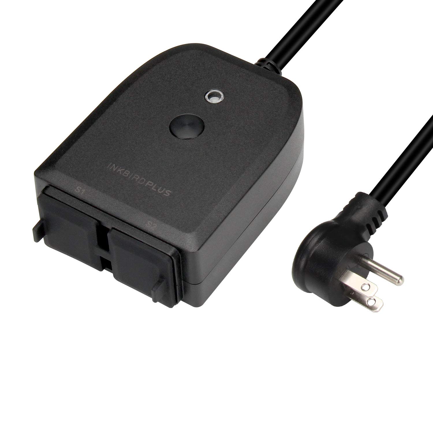 **Inkbirdplus Waterproof WiFi Outdoor Light Timer - 2 Outlet Smart Plug, Compatible with Alexa & Google Assistant - Perfect for Garden, Patio & Holiday Lights**