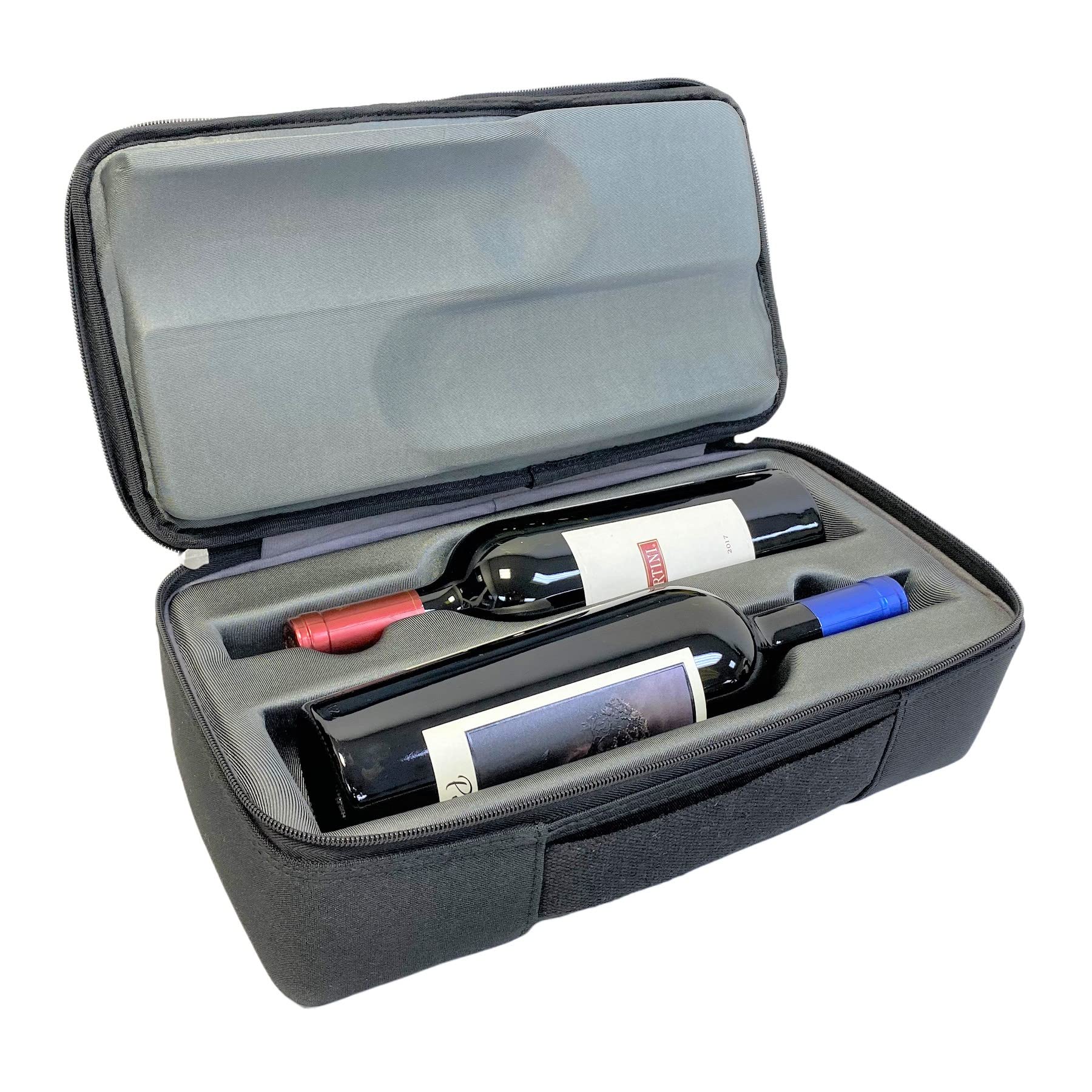 Unbreakable Wine Travel Suitcase for 10 Bottles - TSA Lock, Spinner Wheels & Expandable Space (Red) | Perfect for Air Travel, Gifts & Wine Tours