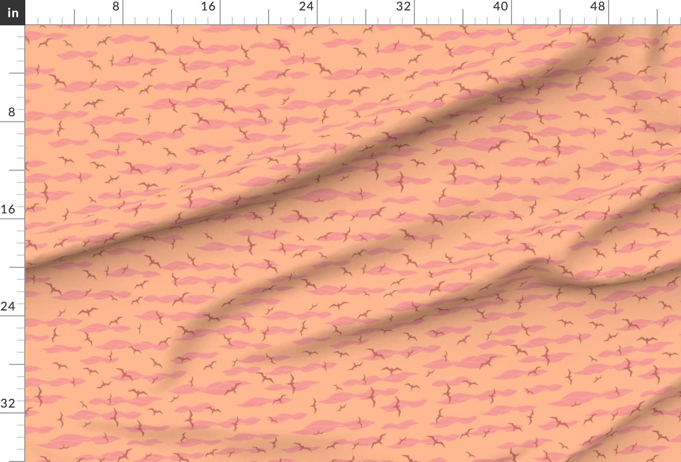 Manu Lewa Red Orange Birds Hawaiian Flying IWA Bird Printed Minky Fabric by The Yard - Soft Plush Material for Sewing Baby Blankets, Quilt Backing & DIY Projects - Perfect for Nursery Decor, Home Crafts & Gift Making