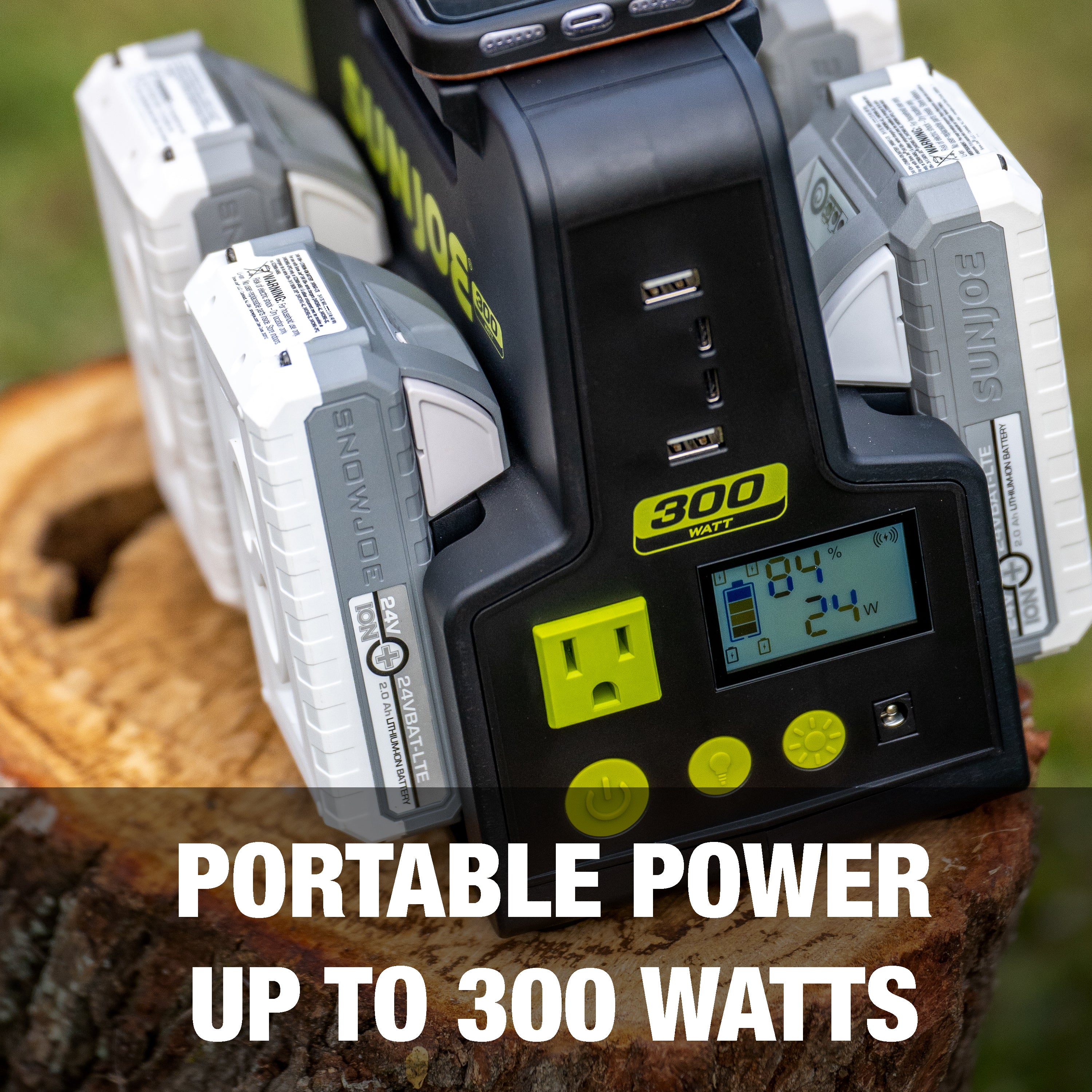 Sun Joe Portable Power Bundle - 1500W Generator, 500Wh Power Station & 50ft Extension Cord for Camping, RV, Emergency Backup & Outdoor Activities