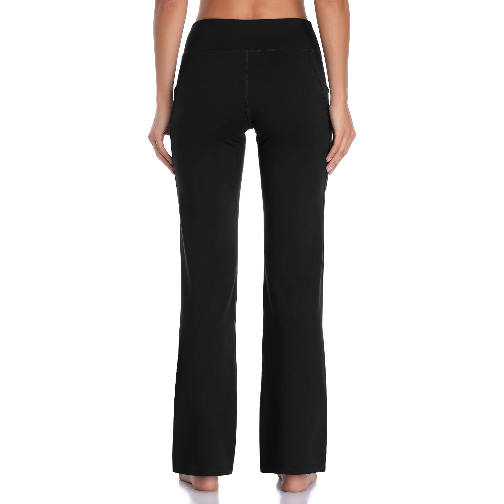 DAYOUNG Women's Bootcut Yoga Pants - High Waist Tummy Control Workout Leggings with 4-Way Stretch - Perfect for Yoga, Gym & Casual Wear