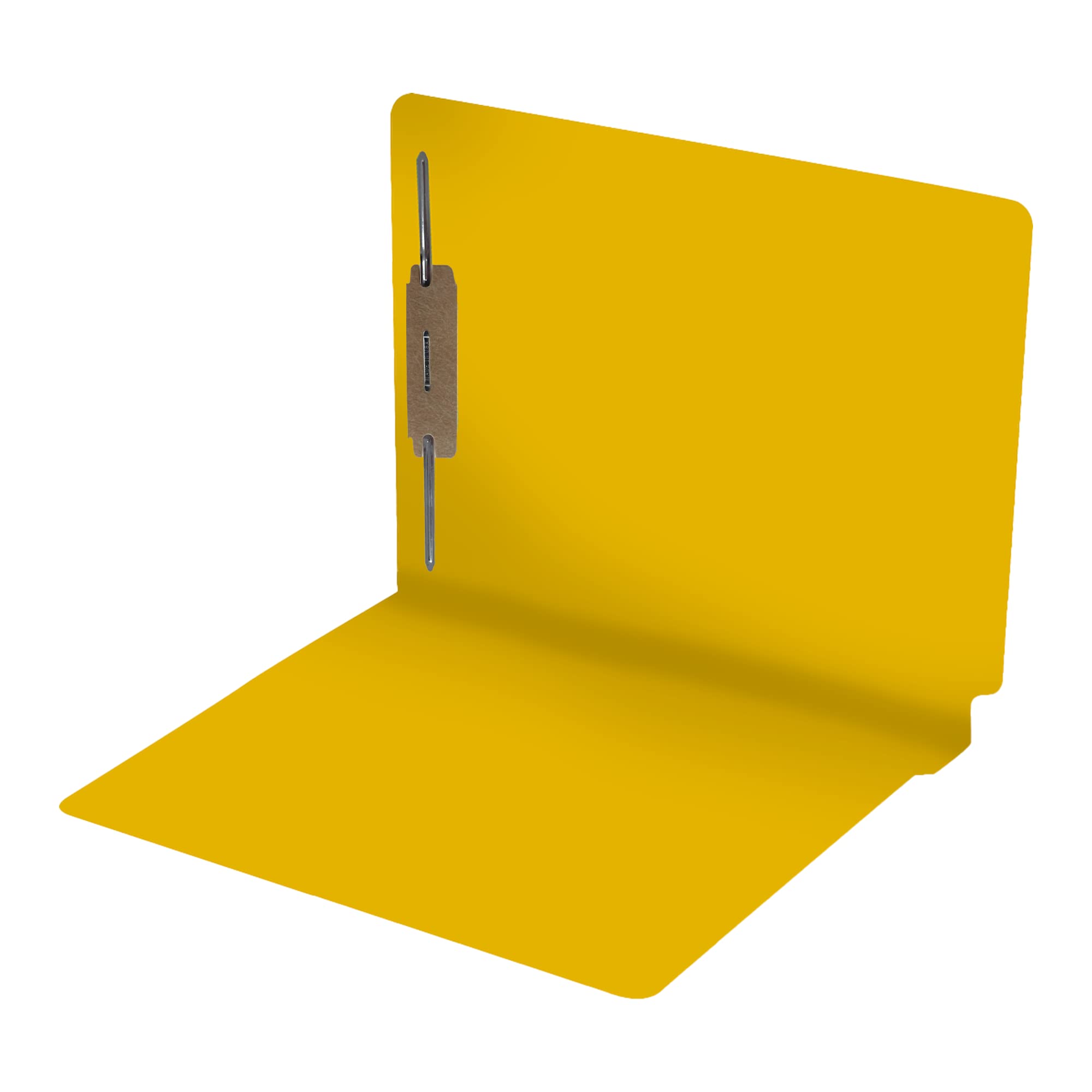 250-Pack Yellow Legal Size File Folders - 14pt Heavy Duty Reinforced End Tab with 2