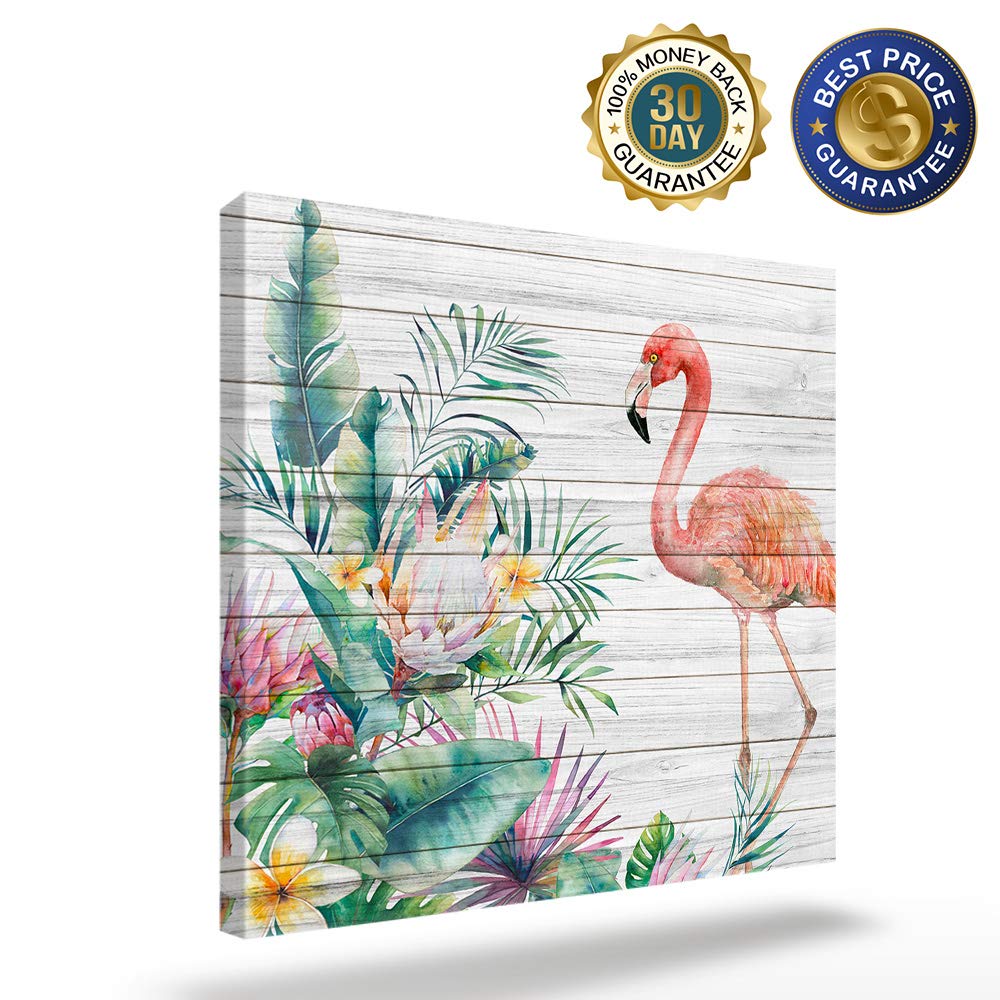 Summer Flamingo Canvas Wall Art - 20