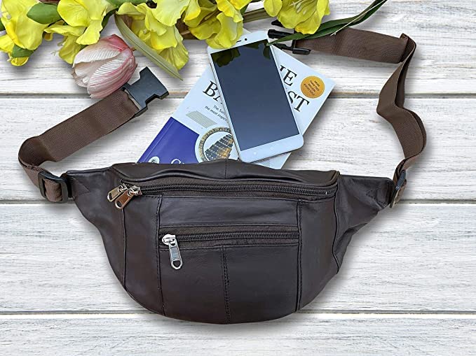 Liberty Leather Medium Fanny Pack for Women - Crossbody Waist Bag with Adjustable Strap, Stylish Bum Hip Pack for Teen Girls & Women | Perfect for Travel, Hiking, Running & Everyday Use