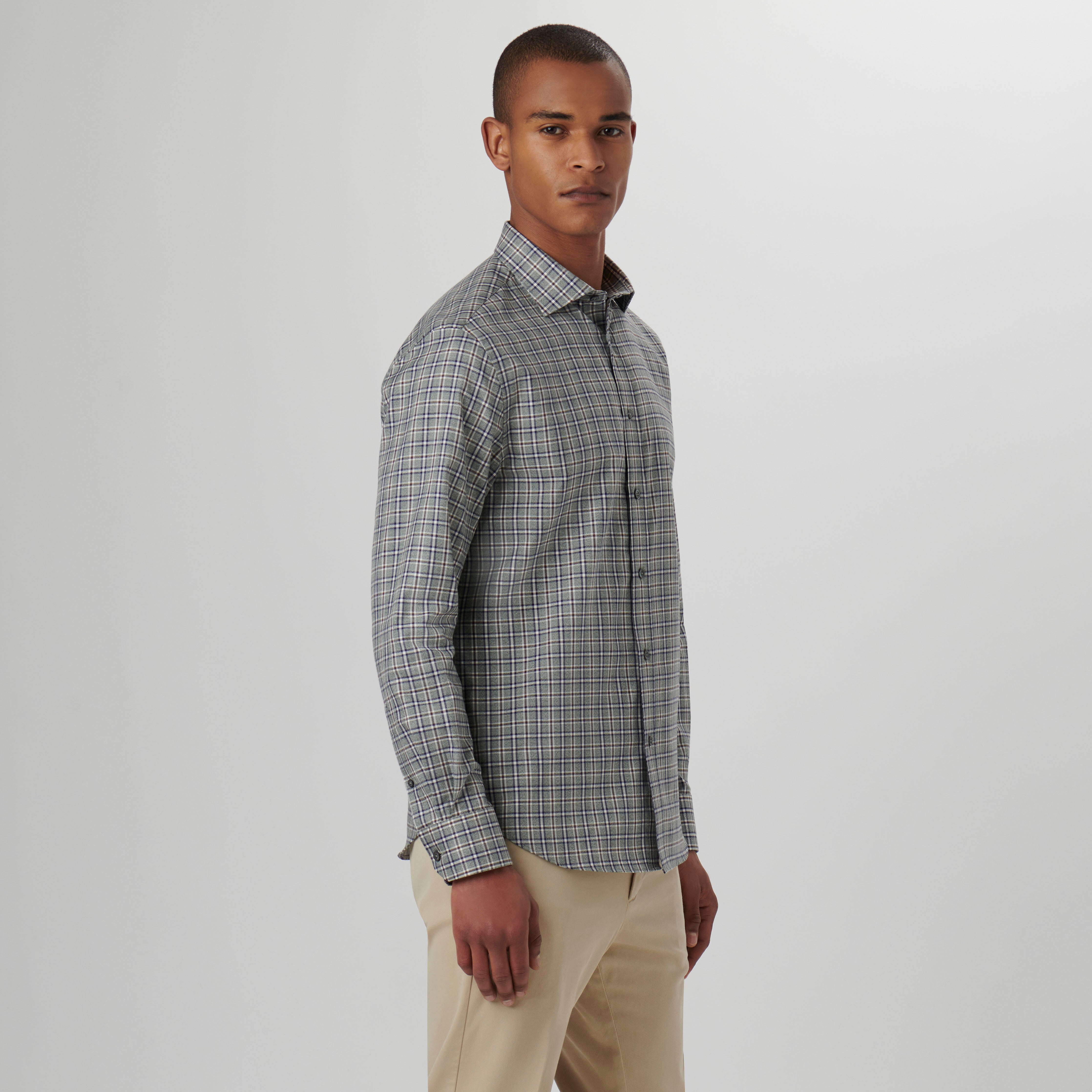 Stylish Axel Plaid Shirt for Men - Comfortable Flannel Button Down Shirt - Perfect for Casual Outings, Outdoor Adventures & Layered Fall Fashion