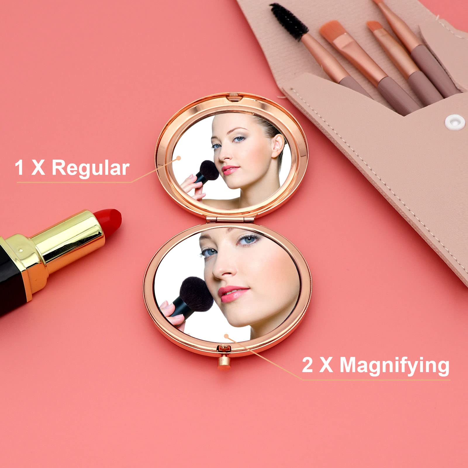 Best Manager Appreciation Gifts - Personalized Compact Makeup Mirror for Women Leaders, Bosses & Coworkers | Birthday, Retirement, Farewell & Office Gift Idea | Perfect for Professional Use, Home Vanity & Travel