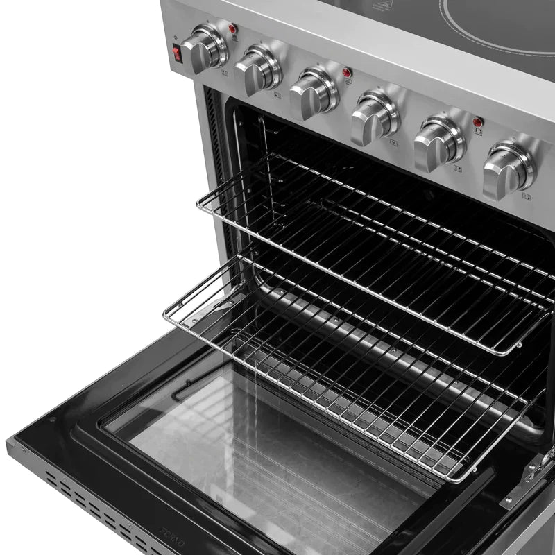 FORNO Galiano 30 Inch Electric Range with Convection Oven - Stainless Steel Built-in Stove FFSEL6083 30 - Perfect for Modern Kitchens & Home Cooking