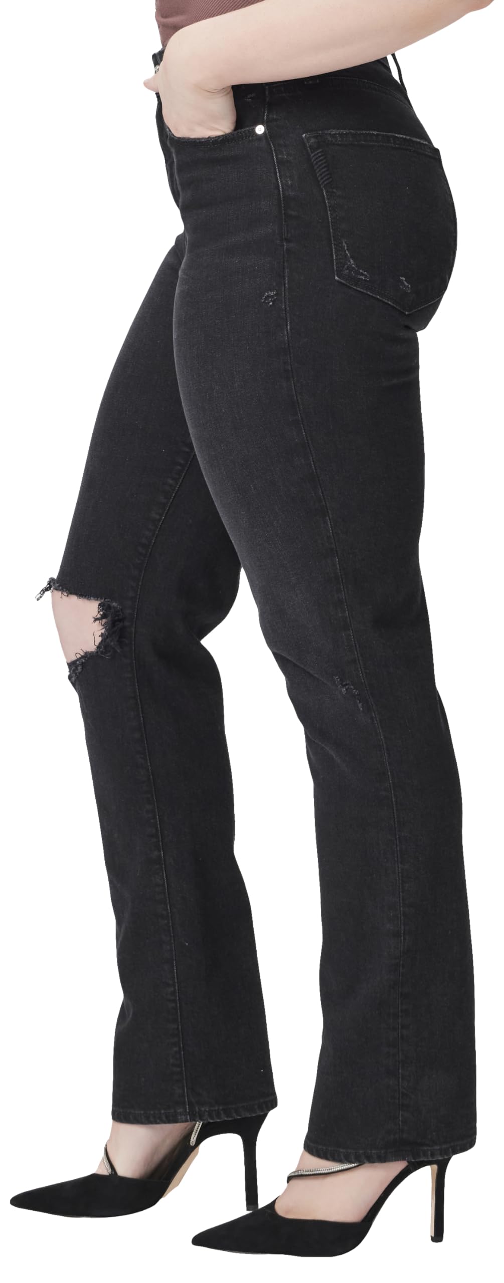 PAIGE Women's Knockout High Waist Skinny Jeans - Stretch Denim Pants for Casual & Night Out | Perfect for Work, Date Night & Everyday Wear