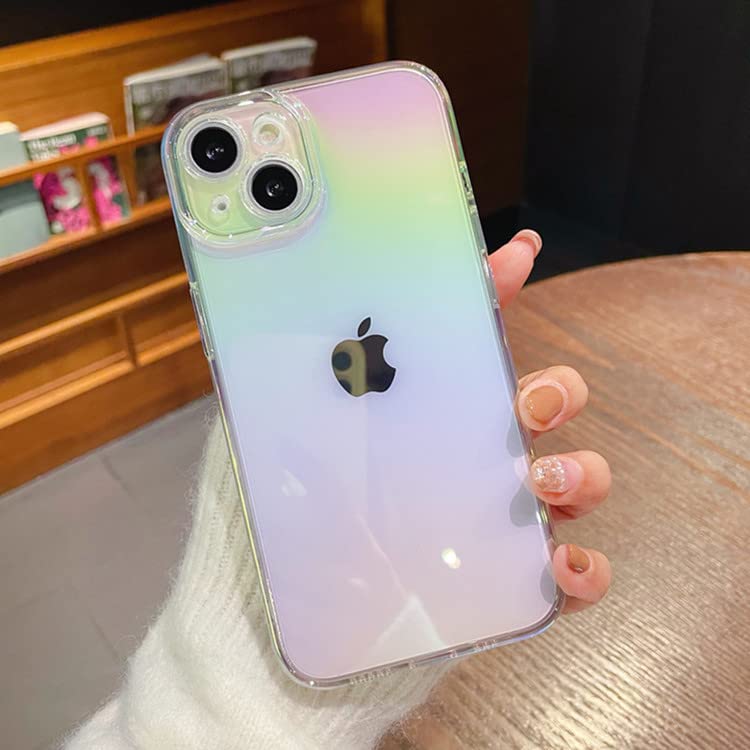 Rainbow Iridescent Luxury iPhone 11 Pro Max Case 6.5 inch - Shiny Bling Hard PC Back & Soft TPU Cover for Women - Perfect for Parties, Daily Use & Fashion Accessories