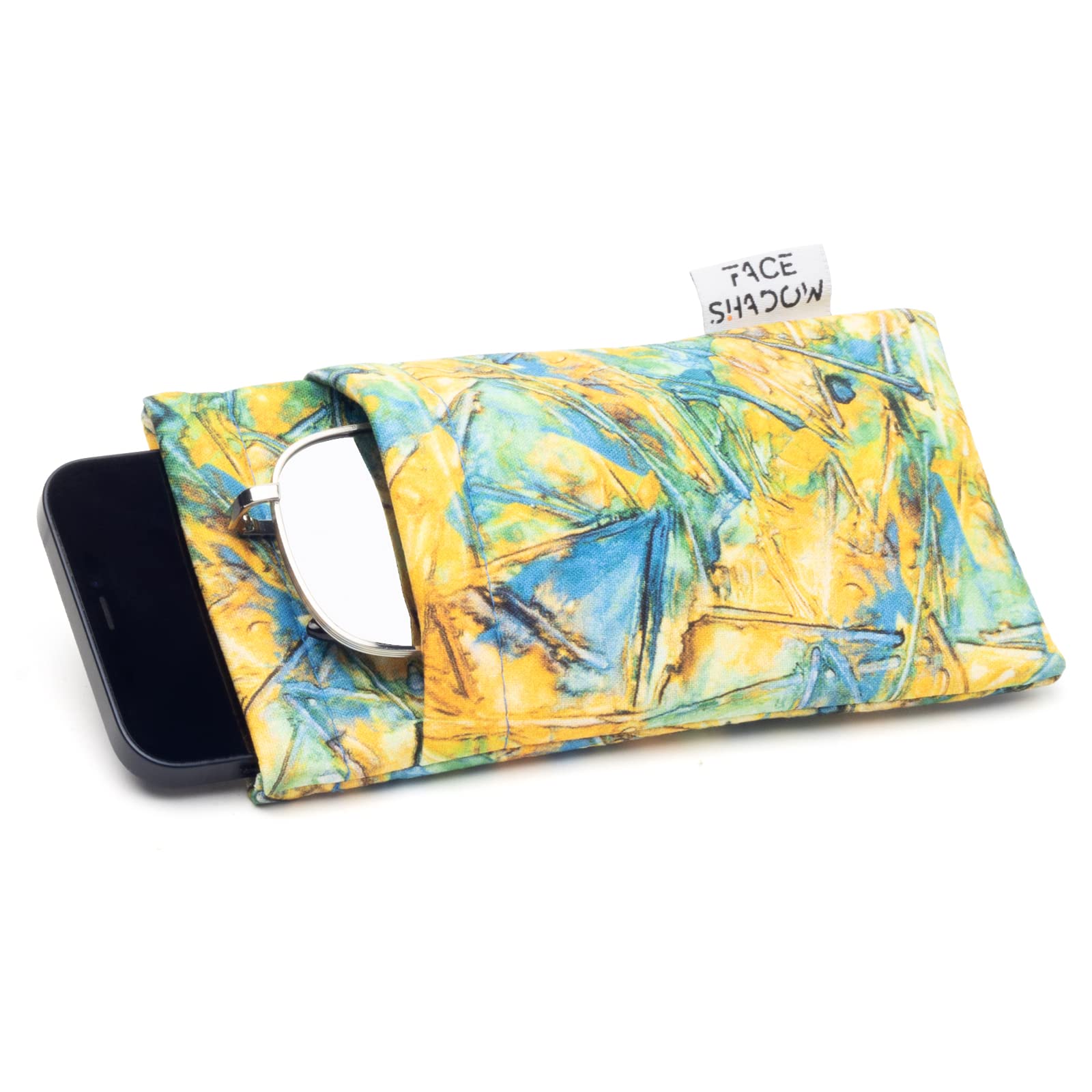 Large Double Eyeglasses Case with Squeeze Top - Soft Microfiber Glasses Pouch for Women - Perfect for Travel, Work & Daily Use