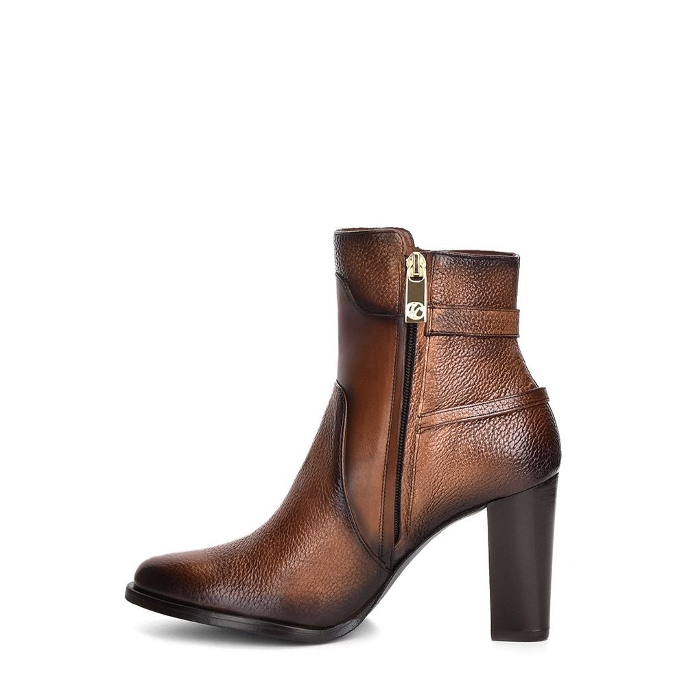 Paris Texas Women's Cuadra Brown Deer Leather Ankle Boots - Stylish & Comfortable for Casual Outings, Work & Evening Events
