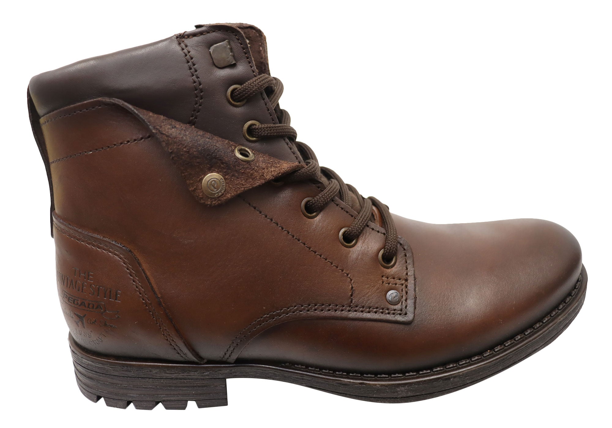 Julian Men's Comfortable Leather Boots - Handmade in Brazil - Stylish & Durable for Casual Wear, Work & Outdoor Adventures