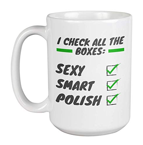 Polish Pride Ceramic Coffee & Tea Mug - 15oz Poland Themed Cup with Matching Dish - Perfect for Home, Office & Gifts - Ideal for Coffee, Tea & Hot Beverages