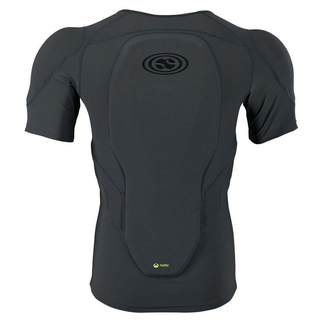 IXS Kids Trigger Upper Body Protective Jersey - Grey Small | Zipper Closure, X-Matter Protective Foam, Flex Zip Technology | Youth Motocross, BMX, Mountain Biking Safety Gear for Boys & Girls