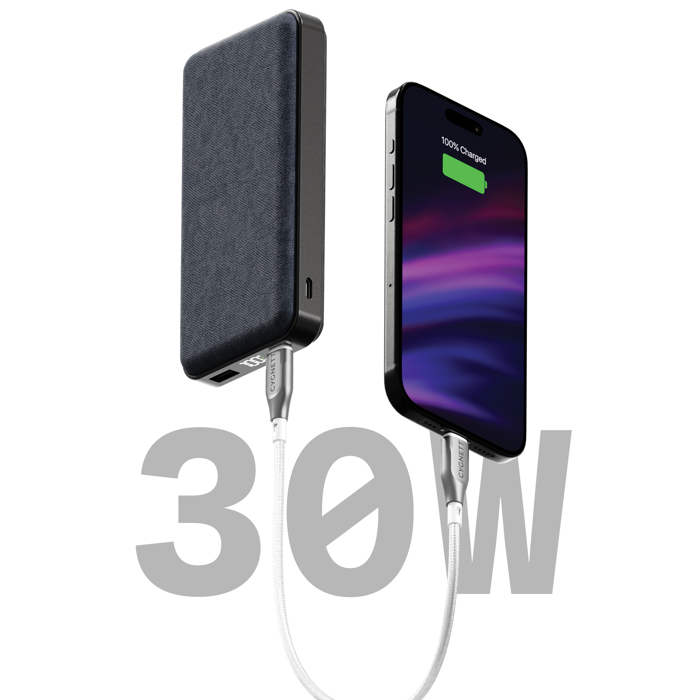 Compact 20K mAh Power Bank - Ultra Slim Portable Charger for iPhone, Android, iPad | Fast Charging External Battery Pack | Perfect for Travel, Camping & Emergency Backup (Midnight Black)