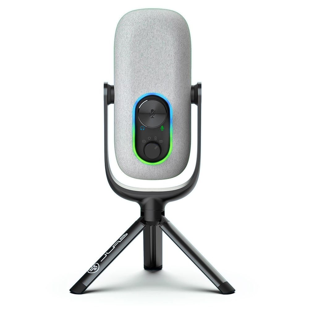 Epic Talk USB Microphone - Professional Plug & Play PC Microphone for Streaming, Podcasting, Gaming & Zoom Calls (White) | Crystal Clear Sound for Content Creators & Remote Workers